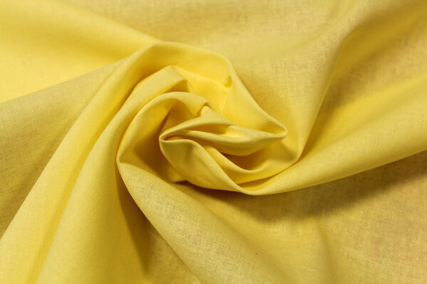 * REMNANT - Lemon Homespun Cotton