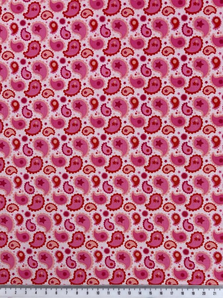 Pink Paisley Printed Cotton