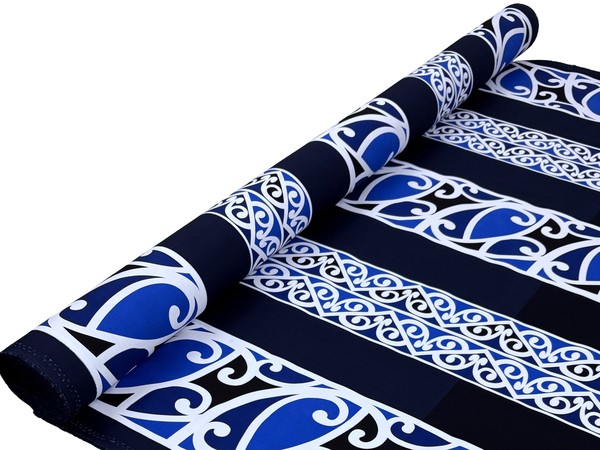 Designs of Aotearoa on Blues Rayon