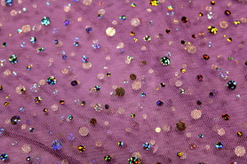 Lilac Holographic Tulle