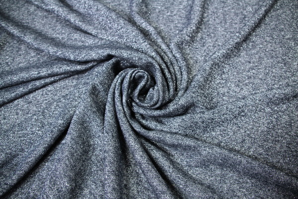 Silvery Blue Sparkle Jersey Knit