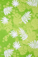 Island Palms on Lime Printed Cotton/Rayon Blend