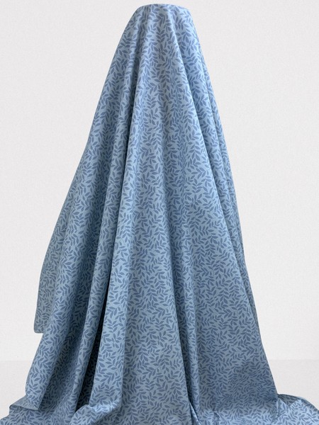 Blue Sprig Printed Cotton