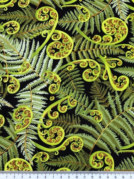 Vibrant Ferns Kiwiana Cotton