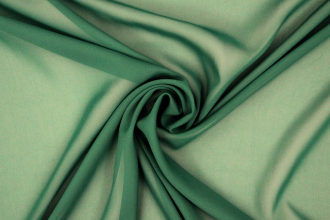 Pine Green Plain Chiffon