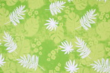 Island Palms on Lime Printed Cotton/Rayon Blend