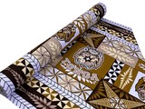 Brown & Neutral Tones Tongan Cotton Dobby