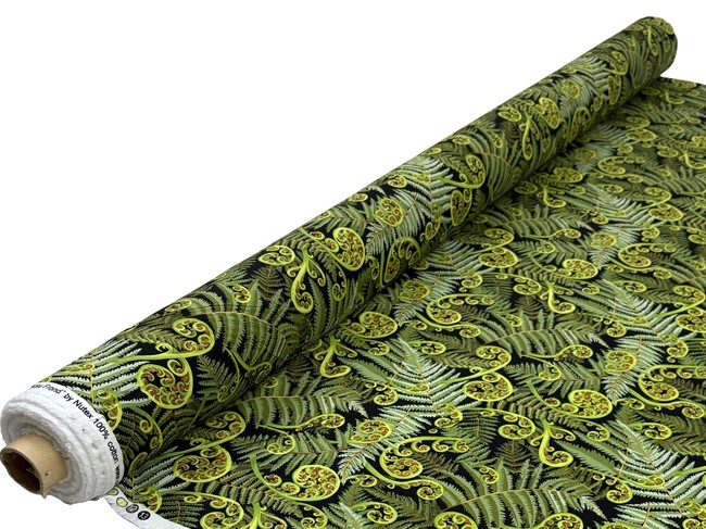 Vibrant Ferns Kiwiana Cotton