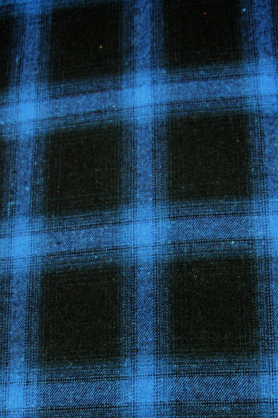 Royal & Black Tartan Wool Shirting 