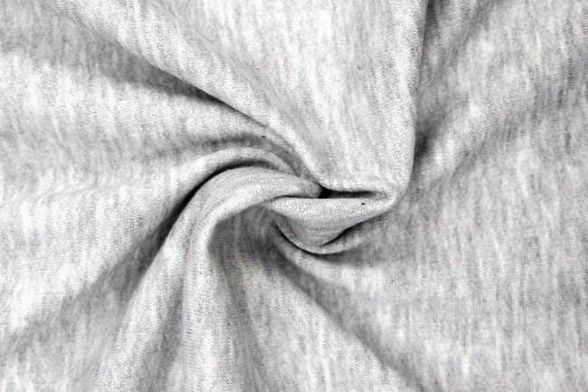 Light Grey Marle Brushed Sweatshirting