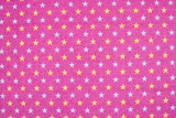 Blue & Yellow Stars on Hot Pink Printed Flannelette