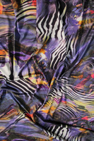 Abstract Zebra Stretch Knit