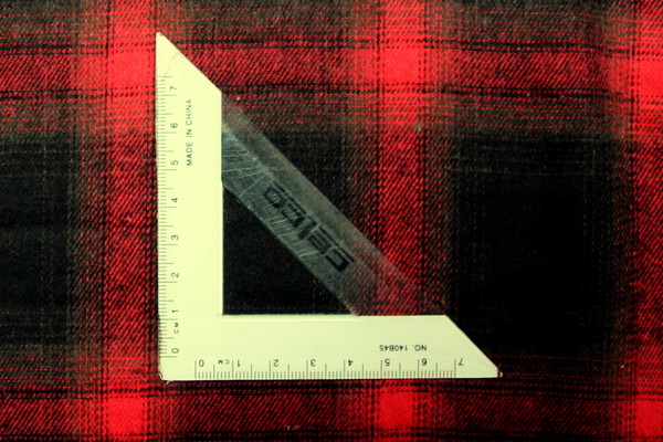 Red & Black Tartan Wool Shirting