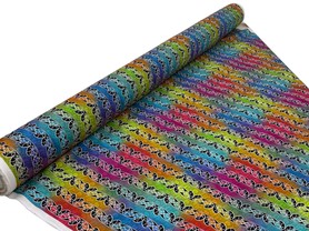 Rainbow Koru Design Kiwiana Cotton