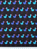 Designer Kiwiana Cotton - Pukeko Stomp