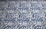 Blues & Greys Tiles Motif Waterproofed & UV Canvas