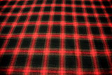 Red & Black Tartan Wool Shirting