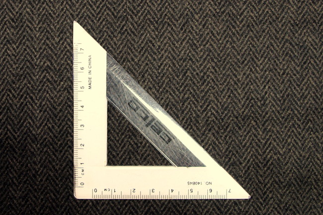 Chocolate Herringbone Wool Blend