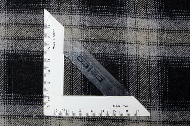 Fawn, Grey & Black Tartan Wool Shirting