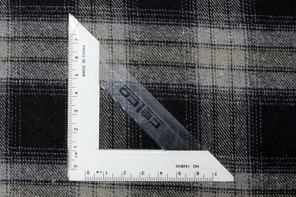 Fawn, Grey & Black Tartan Wool Shirting