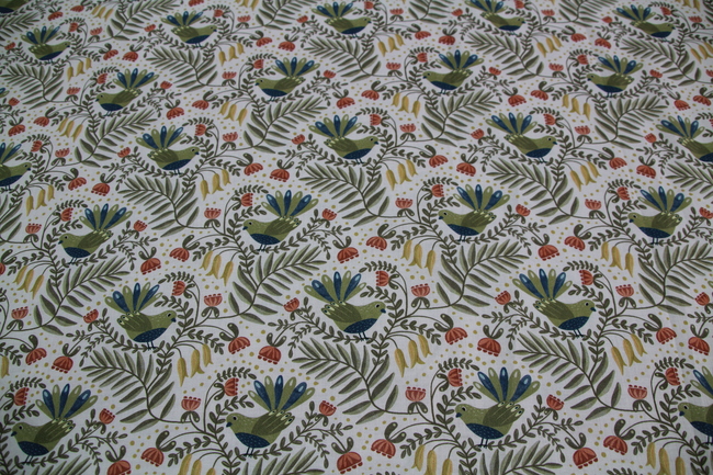 Piwakawaka - Bird Stories Premium Cotton