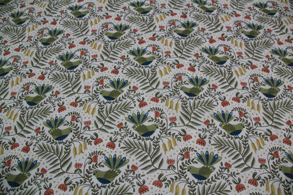 Piwakawaka - Bird Stories Premium Cotton