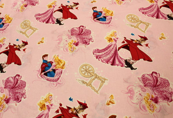 Super Special! Licensed Cotton - Pale Pink Sleeping Beauty