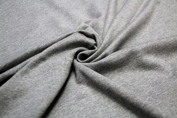 Fantastic Poly Cotton Brushed Sweatshirting - Storm Grey Marle