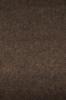 Chocolate Herringbone Wool Blend