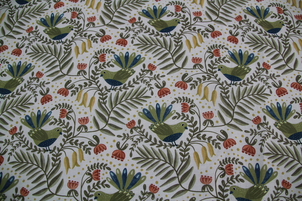 Piwakawaka - Bird Stories Premium Cotton