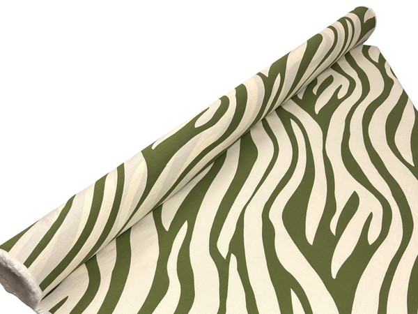 Green Zebra Printed Bamboo Cotton Blend