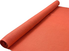 Orange Coloured Plain Hessian