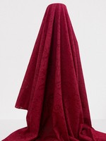 Red Floral Burnout Polycotton
