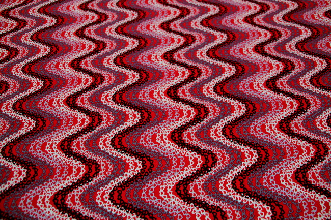 Heart Squiggles Printed Cotton New Image