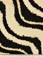 Mottled Black Zebra Printed Bamboo Cotton Blend