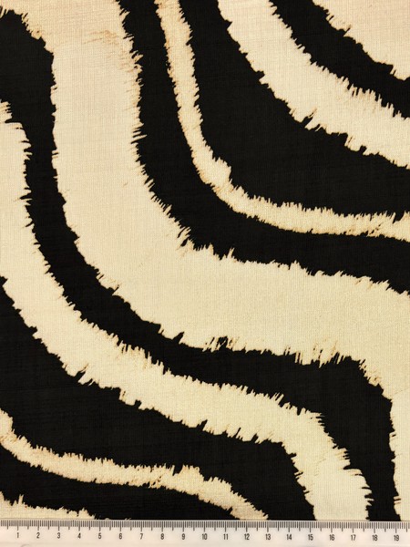 Mottled Black Zebra Printed Bamboo Cotton Blend