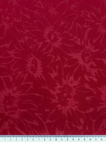 Red Floral Burnout Polycotton