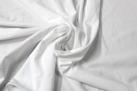 White Stretch Cotton T-shirting