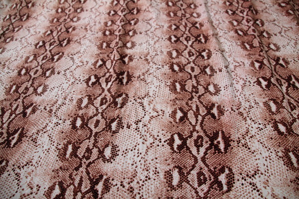 Snakeskin Rayon - Brown Tones