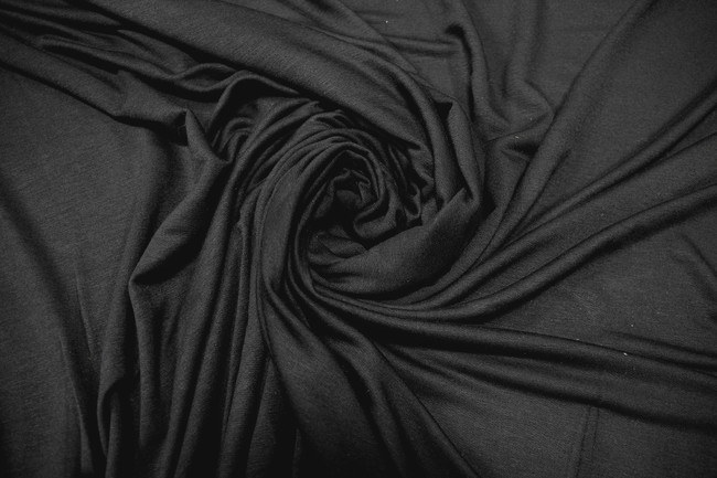 * REMNANT - Soot Black French Terry Unbrushed Sweatshirting