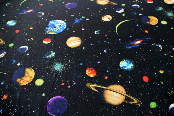 Glittering Solar System Premium Cotton