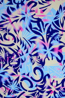 Bright Rainbow Tones Pasifika Digital Printed Mini Matt