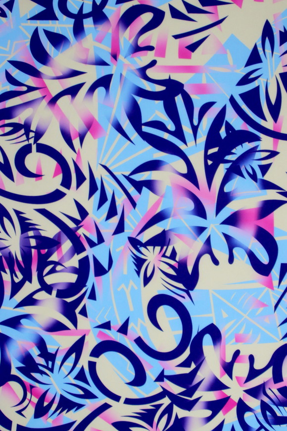 Bright Rainbow Tones Pasifika Digital Printed Mini Matt