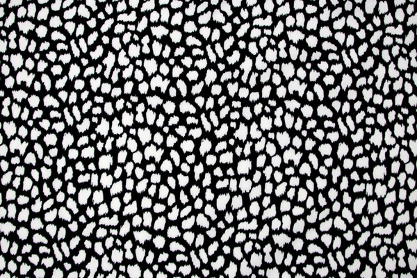 Black & White Leopard Print Polyester