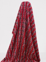 Red Koru Design Kiwiana Cotton