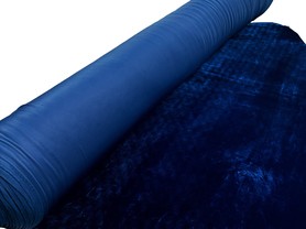 Deep Royal Plush Stretch Velvet