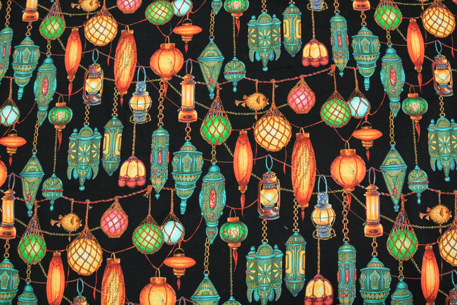 Lantern Glow Printed Cotton