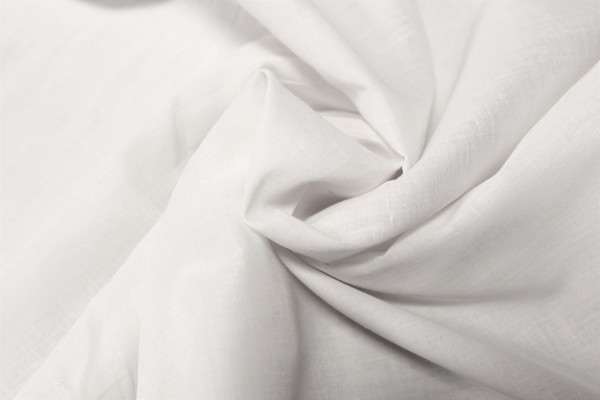 White 100% Cotton "Jumping Fish" Lawn