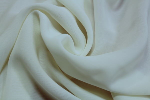 SIMPLY GORGEOUS PLAIN CHIFFON - Ivory