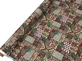 Kowhaiwhai Design Kiwiana Cotton